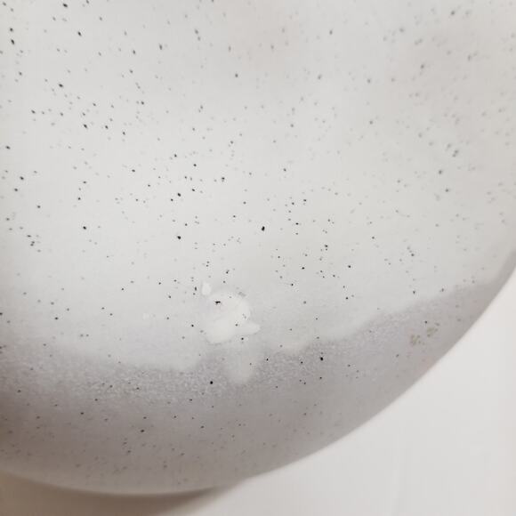 Textured terrcotta vase light gray with small black specks - Picture 14 of 16
